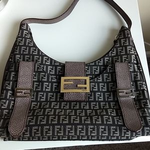 Authentic Fendi fabric purse